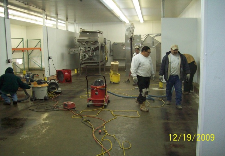 New Food Processing Room Floor Repair