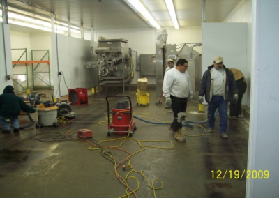 New Food Processing Room Floor Repair